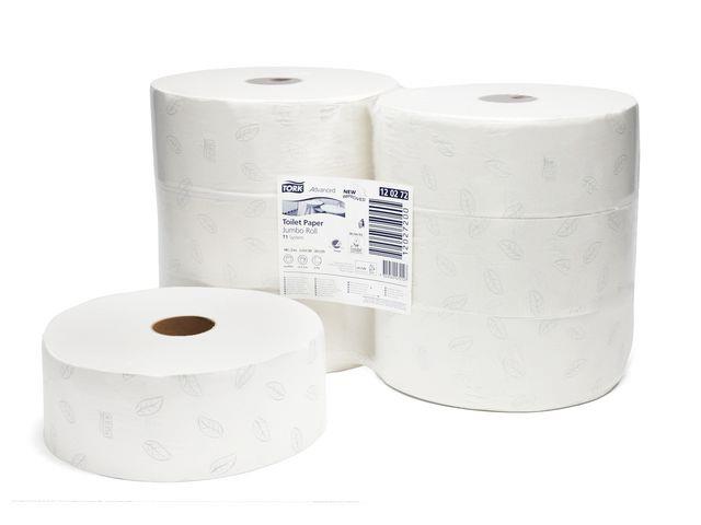 778443 Tork 120272 Toalettpapir TORK Advance 2L T1 360m 2 lags toalettpapir til Tork system T1